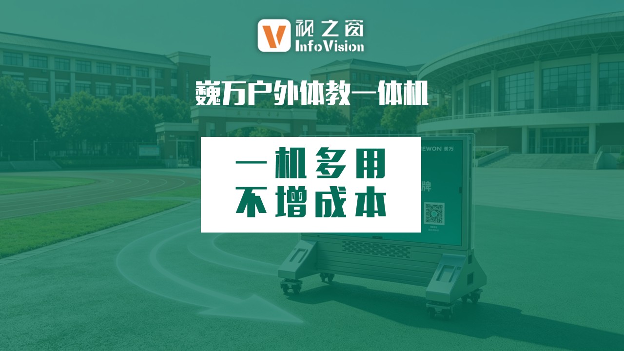 一机多用不增成本｜巍万户外体教一体机，校园体育教学、数据展示、文化建设最优方案